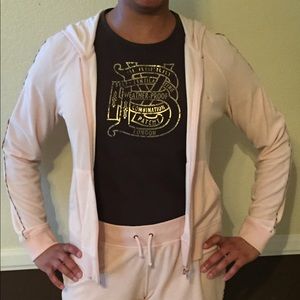 Burberry Pink Terry Hoodie size L